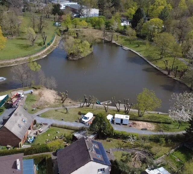 Réaménagement écologique des berges du bassin des Moulinets