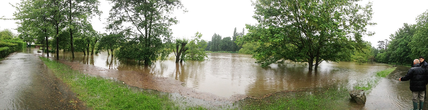 Inondation bassin des Moulinets Eaubonne