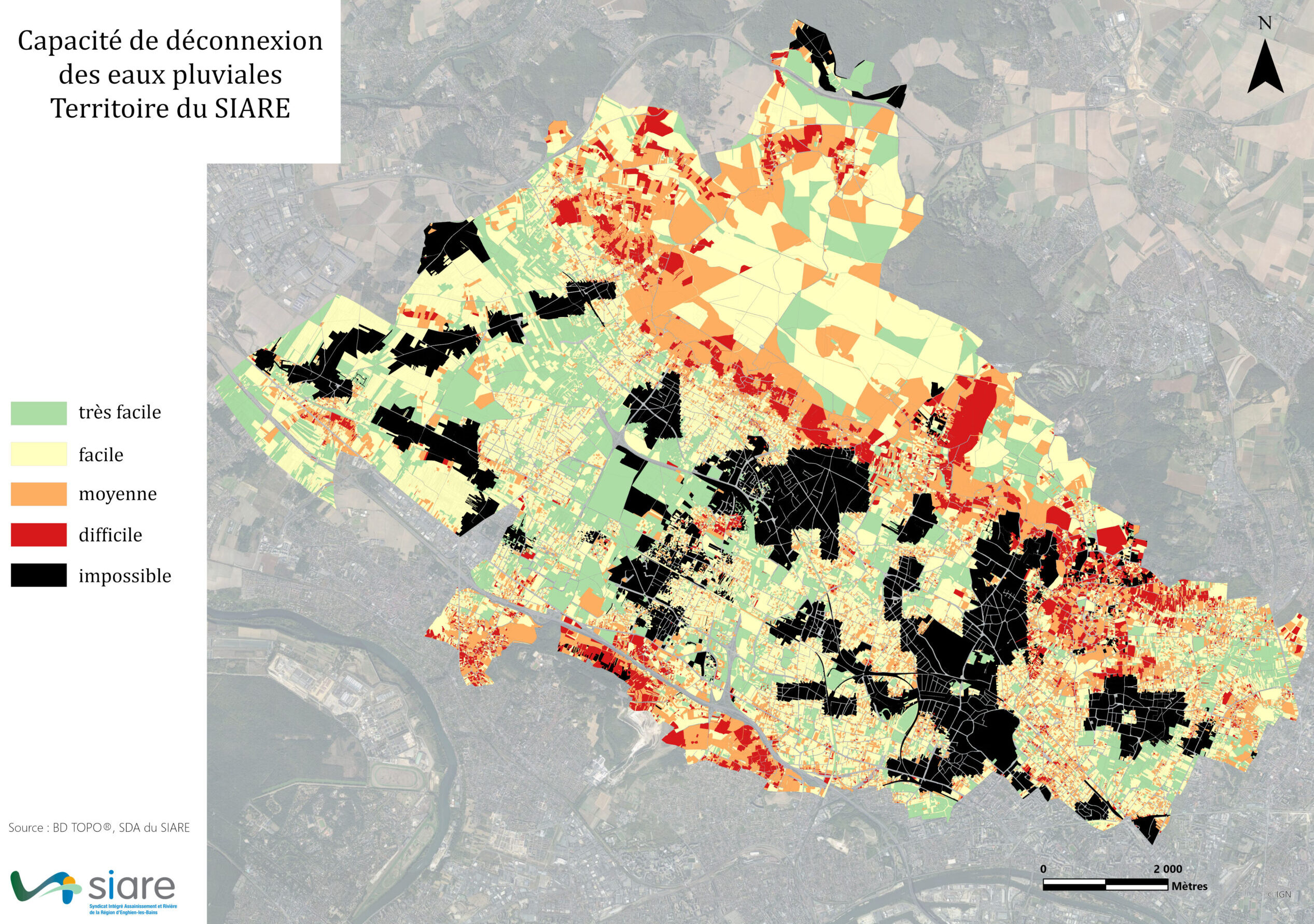Capacité de déconnexion des eaux pluviales 